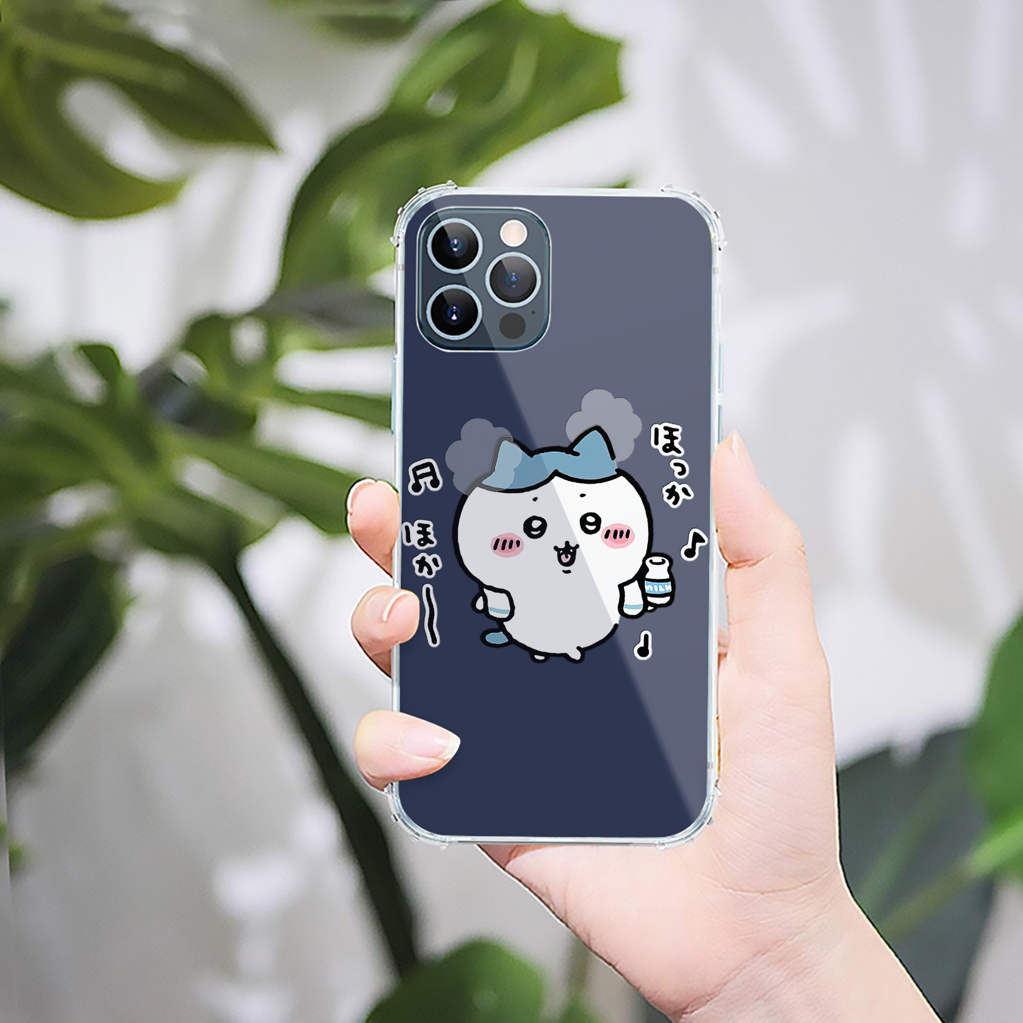 （画像用） ちいかわ ハチワレ Chii-kawa hachiware 【iPhone 12シリーズ対応】透明スマホケース（クリアソフトケース）